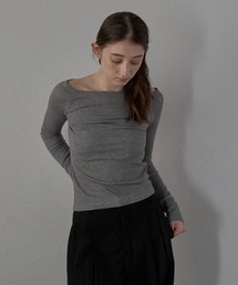 MINERTE（ミネルテ）の「【MINERTE】glitter off shoulder tops / ラメオフショルプルオーバー（Tシャツ/カットソー）」