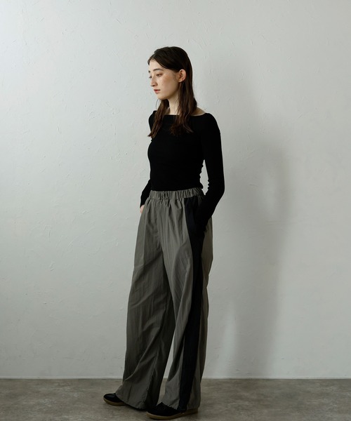 セール】【MINERTE】glitter off shoulder tops / ラメオフショルプル