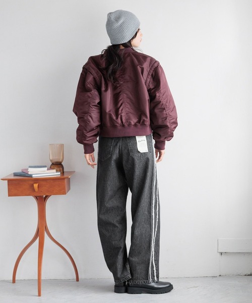 LOWRYS FARM(ローリーズファーム)の「2WAYベストMA1 133583(MA-1・レディース・ネイビー/カーキ/レッド・FREE)」の6枚目の写真