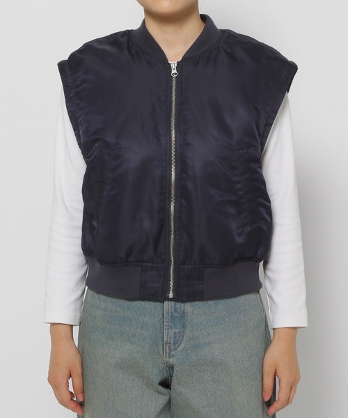 LOWRYS FARM(ローリーズファーム)の「2WAYベストMA1 133583(MA-1・レディース・ネイビー/カーキ/レッド・FREE)」の12枚目の写真