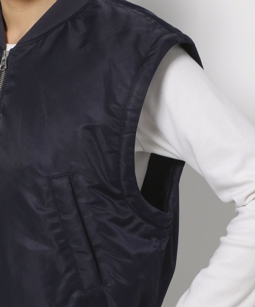 LOWRYS FARM(ローリーズファーム)の「2WAYベストMA1 133583(MA-1・レディース・ネイビー/カーキ/レッド・FREE)」の14枚目の写真