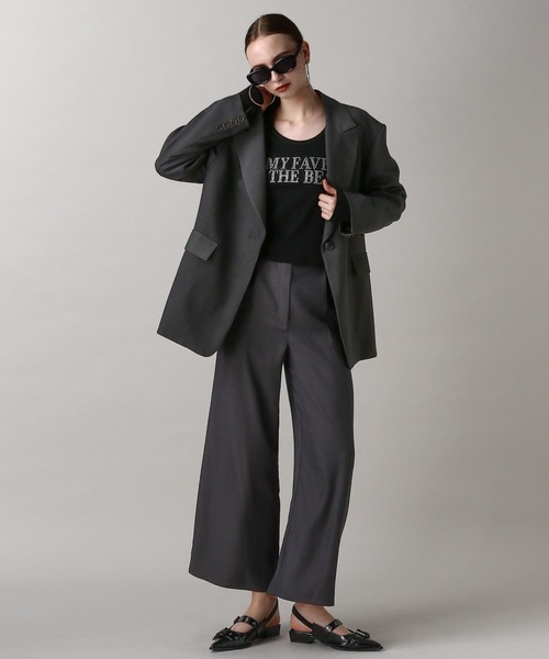 FOREVER 21（フォーエバー トゥエンティーワン）の「【2024FW】ビッグジャケット（テーラードジャケット・レディース・ストライプ/グレー・FREE）」の10枚目の写真