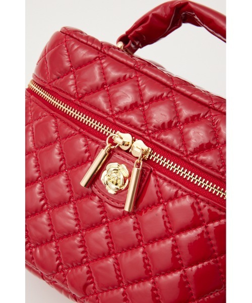 rienda（リエンダ）の「エナメルバニティーバッグ（ショルダーバッグ・レディース・ブラック/ピンクゴールド/レッド・FREE）」の14枚目の写真