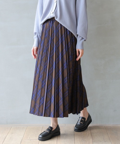 GLOBAL WORK（グローバルワーク）の「お手入れらくらくプリーツスカート/115671（スカート・レディース・ブラック/ブラウン系その他5/ネイビー系5/グレー系その他5/モカ/グリーン系その他5/グレー・REGULER/SHORT）」の20枚目の写真