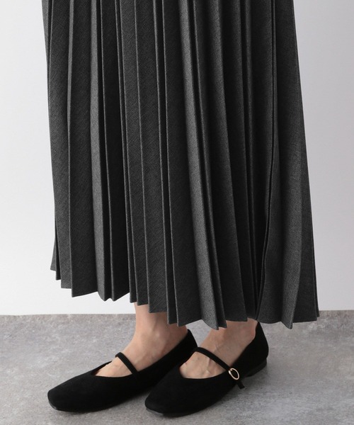 GLOBAL WORK（グローバルワーク）の「お手入れらくらくプリーツスカート/115671（スカート・レディース・ブラック/ブラウン系その他5/ネイビー系5/グレー系その他5/モカ/グリーン系その他5/グレー・REGULER/SHORT）」の10枚目の写真