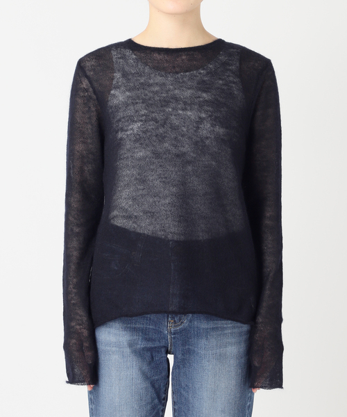 Spick & Span キッドモヘヤMIXシアーニットプルオーバー Spick and Span キッドモヘヤMIXシアーニットプルオーバー