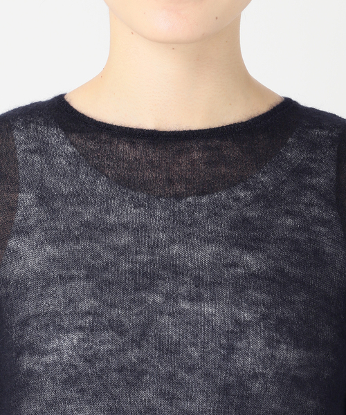 Spick & Span キッドモヘヤMIXシアーニットプルオーバー Spick and Span キッドモヘヤMIXシアーニットプルオーバー