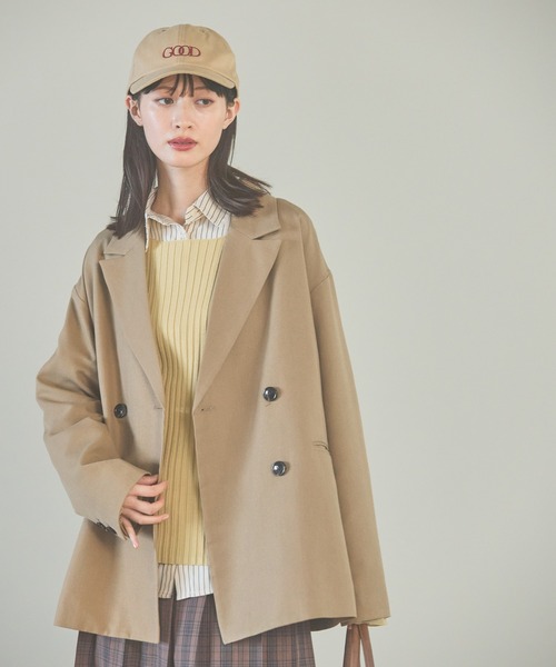 LAKOLE(ラコレ)の「アソートダブルジャケット / 142581(テーラードジャケット・レディース・ブラック/カーキ/ブラウン/ベージュ・SMALL/MEDIUM)」の3枚目の写真