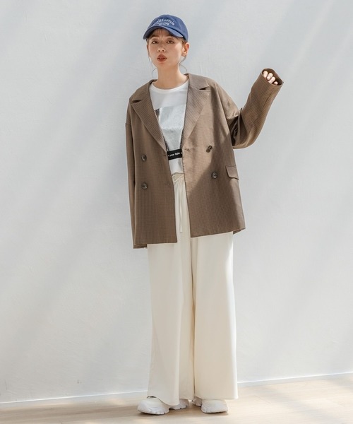 LAKOLE(ラコレ)の「アソートダブルジャケット / 142581(テーラードジャケット・レディース・ブラック/カーキ/ブラウン/ベージュ・SMALL/MEDIUM)」の10枚目の写真