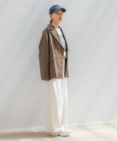 LAKOLE(ラコレ)の「アソートダブルジャケット / 142581(テーラードジャケット・レディース・ブラック/カーキ/ブラウン/ベージュ・SMALL/MEDIUM)」の13枚目の写真