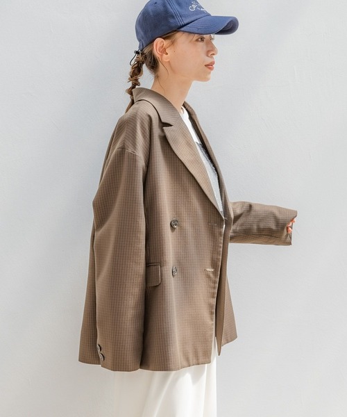 LAKOLE(ラコレ)の「アソートダブルジャケット / 142581(テーラードジャケット・レディース・ブラック/カーキ/ブラウン/ベージュ・SMALL/MEDIUM)」の15枚目の写真