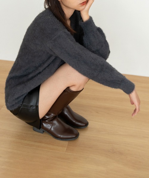 NinaetLina(ニナエリナ)の「ニットカーディガン(カーディガン/ボレロ・レディース・チャコール/ブラック/ベージュ・FREE)」の15枚目の写真