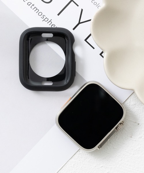 emonique(エモニーク)の「スマートウォッチケース Apple Watch ケース【41/45mm対応】(デジタル腕時計・レディース・ライトブルー/グリーン系その他/グリーン/ピンク/レッド/ホワイト/グレー/ブラック・49/45/41)」の3枚目の写真