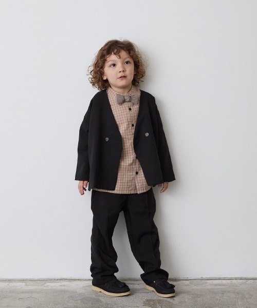 【美品】riziereリジェール ノーカラージャケットセットアップ 靴6点セット セール】ノーカラージャケットセットアップ(リネン混)（スーツ