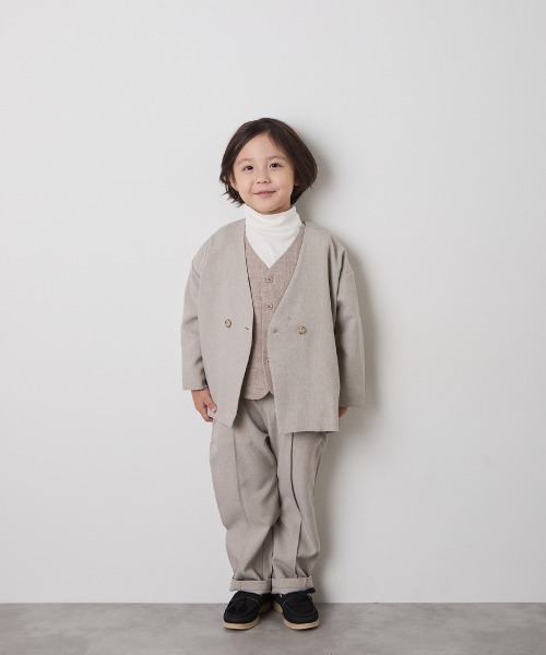 riziere リジェール ノーカラージャケットセットアップ 150 riziere｜シングルノーカラージャケットセットアップ | Rakuten