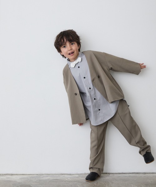 riziere リジェール ノーカラージャケットセットアップ& ベスト 140 さ