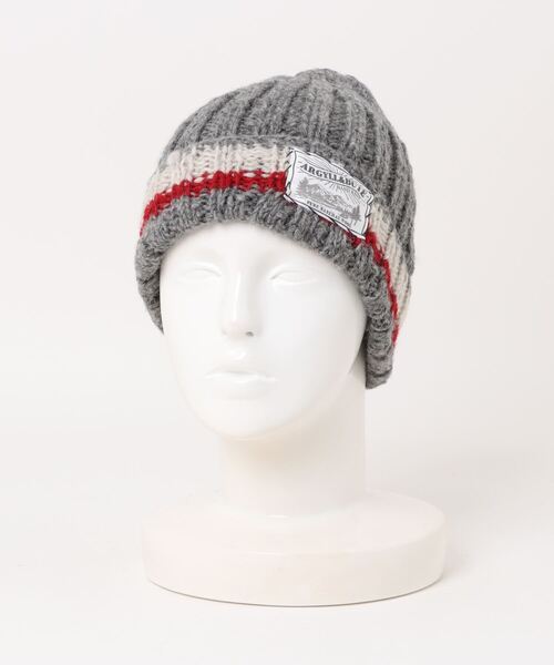 salle de bal（サルデバル）の「2ライン ニット ワッチキャップ（ニットキャップ/ビーニー・レディース・ネイビー系1/グレー系/ホワイト系1/ホワイト系2・FREE）」の3枚目の写真