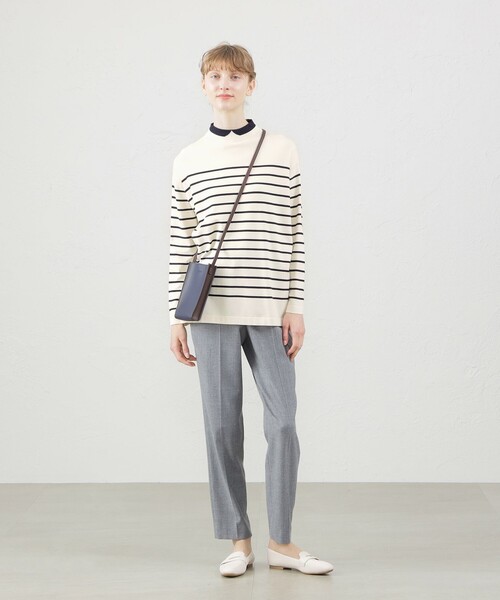 MACKINTOSH PHILOSOPHY(マッキントッシュ フィロソフィー)の「Cleric Collar Knit ワイドフィット(ニット/セーター・レディース・ホワイト系その他/ダークネイビー/ダークブラウン/グレー系その他・38)」の17枚目の写真