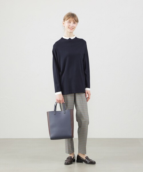 MACKINTOSH PHILOSOPHY(マッキントッシュ フィロソフィー)の「Cleric Collar Knit ワイドフィット(ニット/セーター・レディース・ホワイト系その他/ダークネイビー/ダークブラウン/グレー系その他・38)」の15枚目の写真