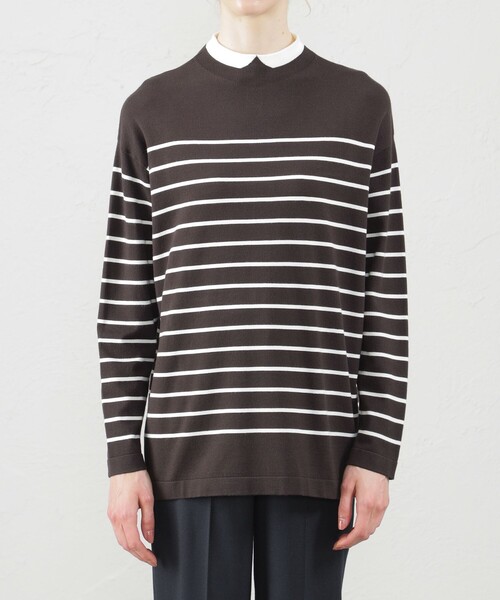 MACKINTOSH PHILOSOPHY(マッキントッシュ フィロソフィー)の「Cleric Collar Knit ワイドフィット(ニット/セーター・レディース・ホワイト系その他/ダークネイビー/ダークブラウン/グレー系その他・38)」の13枚目の写真
