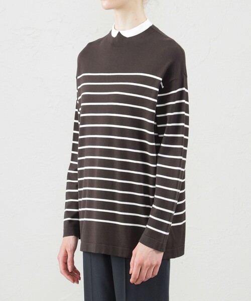 MACKINTOSH PHILOSOPHY(マッキントッシュ フィロソフィー)の「Cleric Collar Knit ワイドフィット(ニット/セーター・レディース・ホワイト系その他/ダークネイビー/ダークブラウン/グレー系その他・38)」の12枚目の写真