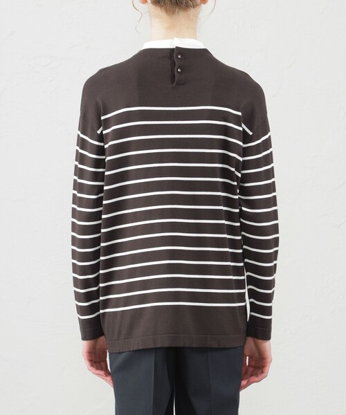 MACKINTOSH PHILOSOPHY(マッキントッシュ フィロソフィー)の「Cleric Collar Knit ワイドフィット(ニット/セーター・レディース・ホワイト系その他/ダークネイビー/ダークブラウン/グレー系その他・38)」の11枚目の写真