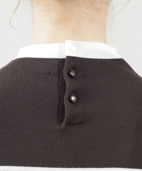 MACKINTOSH PHILOSOPHY(マッキントッシュ フィロソフィー)の「Cleric Collar Knit ワイドフィット(ニット/セーター・レディース・ホワイト系その他/ダークネイビー/ダークブラウン/グレー系その他・38)」の9枚目の写真