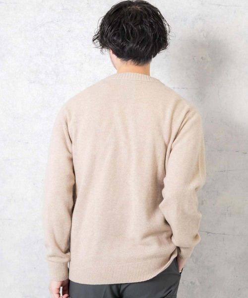 URBAN RESEARCH ROSSO MEN（アーバンリサーチロッソメン）の「『XLサイズあり』ハミルトンラムズウールVネックニット（ニット/セーター・メンズ・ブルー/ブラック/グレー系その他/ベージュ/ネイビー・SMALL/MEDIUM/LARGE/X-LARGE）」の15枚目の写真