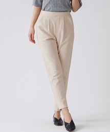 BELLUNA PLUS（ベルーナ）の「裏起毛ジョーゼットテーパードパンツ股下６３ｃｍ（スラックス）」