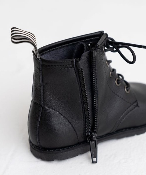 POMPKINS（ポプキンズ）の「【POMPKINS/ポプキンズ】ベビー編み上げブーツ（ブーツ・キッズ・ブラウン/ブラック・15cm/14cm/13cm）」の11枚目の写真