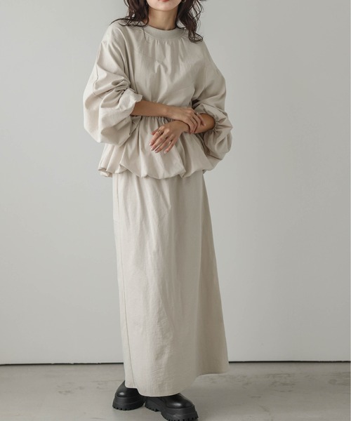 【セール】日本製 前後２wayアシンメトリーセットアップ（セットアップ）｜Lajour（ラジュール）