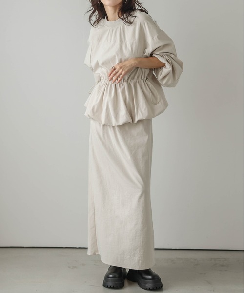 【セール】日本製 前後２wayアシンメトリーセットアップ（セットアップ）｜Lajour（ラジュール）