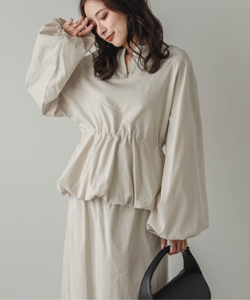 【セール】日本製 前後２wayアシンメトリーセットアップ（セットアップ）｜Lajour（ラジュール）