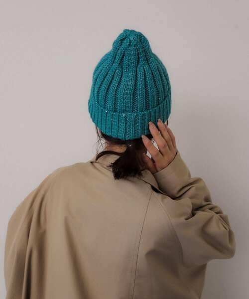 SENSE OF PLACE by URBAN RESEARCH（センスオブプレイスバイアーバンリサーチ）の「スパンコールニットキャップ（ニットキャップ/ビーニー・レディース・グレー/ブルー・ONE）」の5枚目の写真