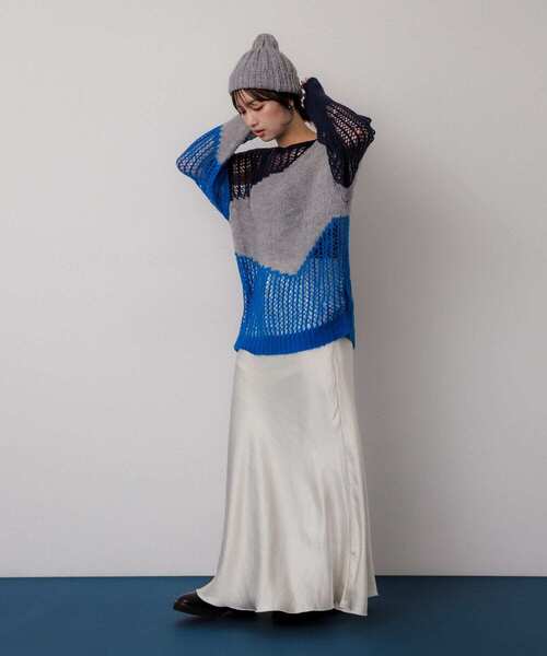 SENSE OF PLACE by URBAN RESEARCH（センスオブプレイスバイアーバンリサーチ）の「スパンコールニットキャップ（ニットキャップ/ビーニー・レディース・グレー/ブルー・ONE）」の14枚目の写真