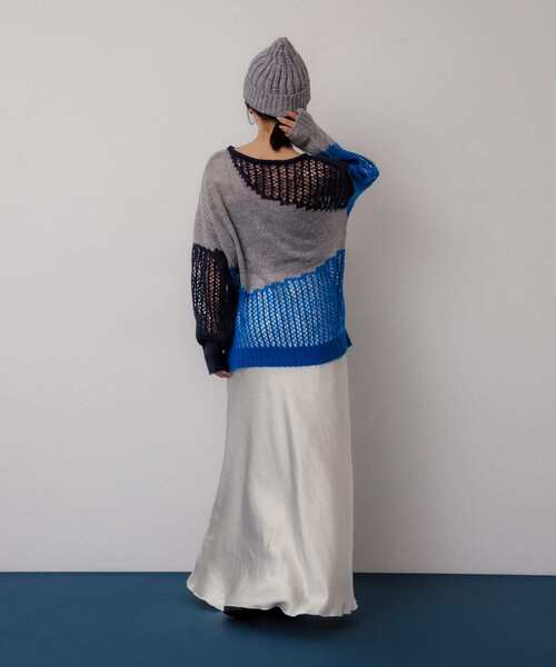 SENSE OF PLACE by URBAN RESEARCH（センスオブプレイスバイアーバンリサーチ）の「スパンコールニットキャップ（ニットキャップ/ビーニー・レディース・グレー/ブルー・ONE）」の15枚目の写真