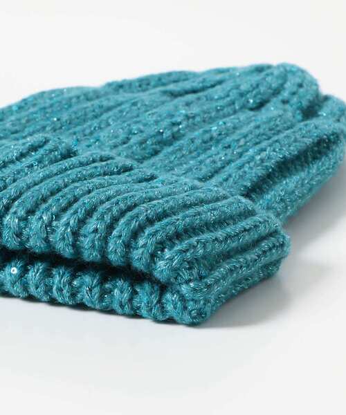 SENSE OF PLACE by URBAN RESEARCH（センスオブプレイスバイアーバンリサーチ）の「スパンコールニットキャップ（ニットキャップ/ビーニー・レディース・グレー/ブルー・ONE）」の19枚目の写真