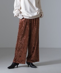 NANO universe（ナノユニバース）の「ベロアイージーワイドパンツ（セットアップ可）（その他パンツ）」