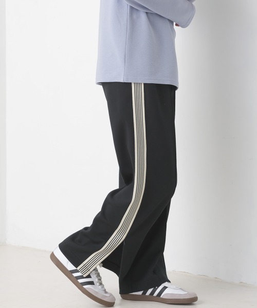 メンズ ダンボールニットライン入りトラックパンツ（スウェットパンツ