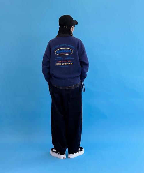 niko and...（ニコアンド）の「[MODE NORM CORE]エンブロイダリーニットプルオーバー（ニット/セーター・レディース・モカ/ベージュ/ネイビー・FREE）」の13枚目の写真