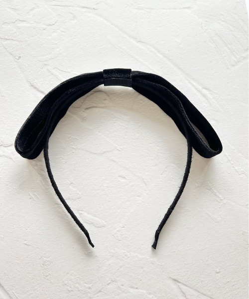 ciite'(シーテ)の「シルキーベロア カチューシャ(カチューシャ・レディース・ブラック・FREE)」の4枚目の写真