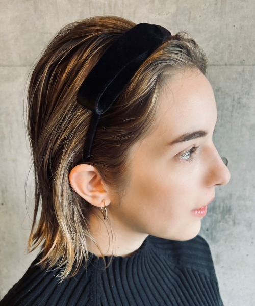 ciite'(シーテ)の「シルキーベロア カチューシャ(カチューシャ・レディース・ブラック・FREE)」の8枚目の写真