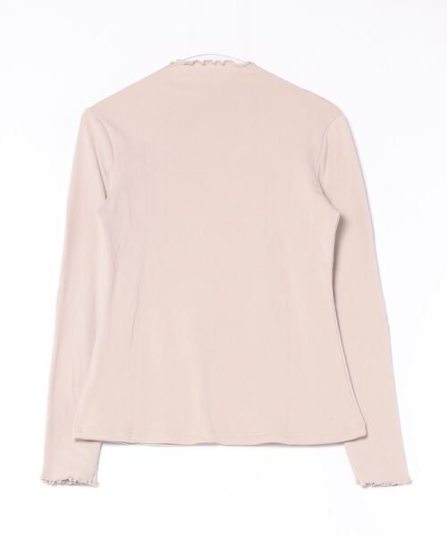 aimoha(アイモハ)の「【Aimoha】フリル裏起毛インナートップス (AW) (LV)(Tシャツ/カットソー・レディース・ベージュ/ホワイト/ブラウン/ブラック・SMALL/MEDIUM/LARGE/X-LARGE/XX-LARGE)」の5枚目の写真