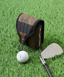 stella77golf（ステラセブンティーンセブンゴルフ）の「ｶﾓﾌﾗ柄ラウンドポーチ（ゴルフグッズ）」