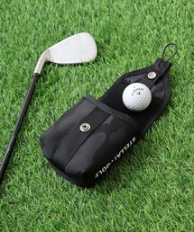stella77golf（ステラセブンティーンセブンゴルフ）の「ｶﾓﾌﾗ柄ラウンドポーチ（ゴルフグッズ）」