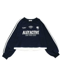 algy | 【ACTIVE】シャツドッキング風ゲームトレーナー(スウェット)