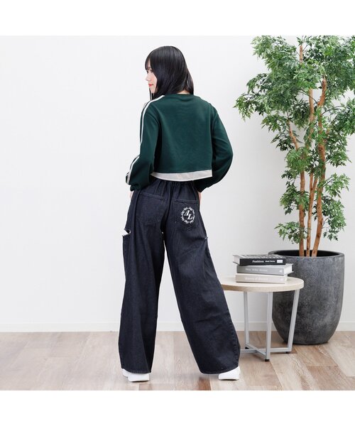 algy（アルジー）の「【ACTIVE】シャツドッキング風ゲームトレーナー（スウェット・キッズ・ネイビー/グリーン/グレー・MEDIUM/SMALL/X-SMALL/XX-SMALL）」の5枚目の写真