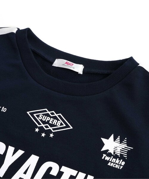 algy（アルジー）の「【ACTIVE】シャツドッキング風ゲームトレーナー（スウェット・キッズ・ネイビー/グリーン/グレー・MEDIUM/SMALL/X-SMALL/XX-SMALL）」の12枚目の写真