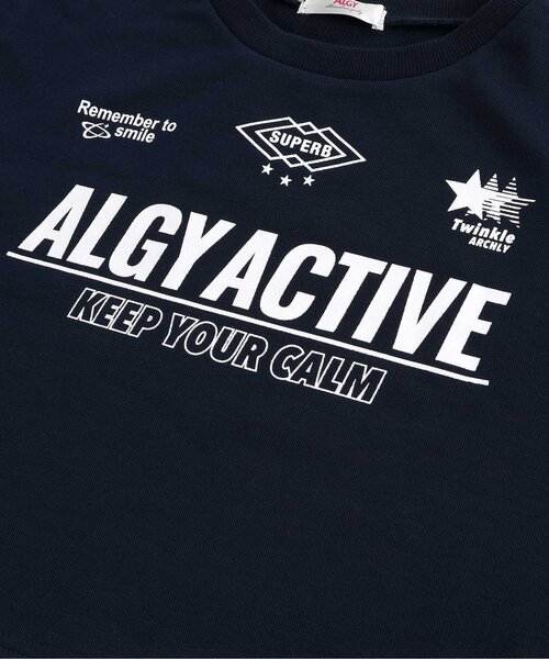 algy（アルジー）の「【ACTIVE】シャツドッキング風ゲームトレーナー（スウェット・キッズ・ネイビー/グリーン/グレー・MEDIUM/SMALL/X-SMALL/XX-SMALL）」の13枚目の写真