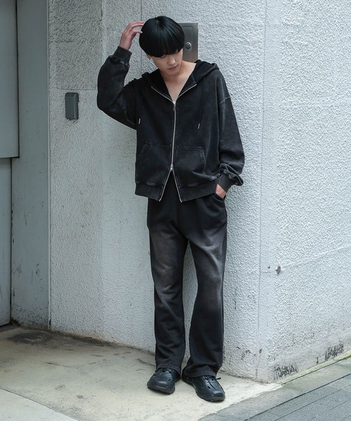 3.3 Field Trip （3.3フィールドトリップ）の「3.3 Field Trip／ピグメントスウェットパンツ（ウラケ）（スウェットパンツ・メンズ・ブラック・FREE）」の2枚目の写真